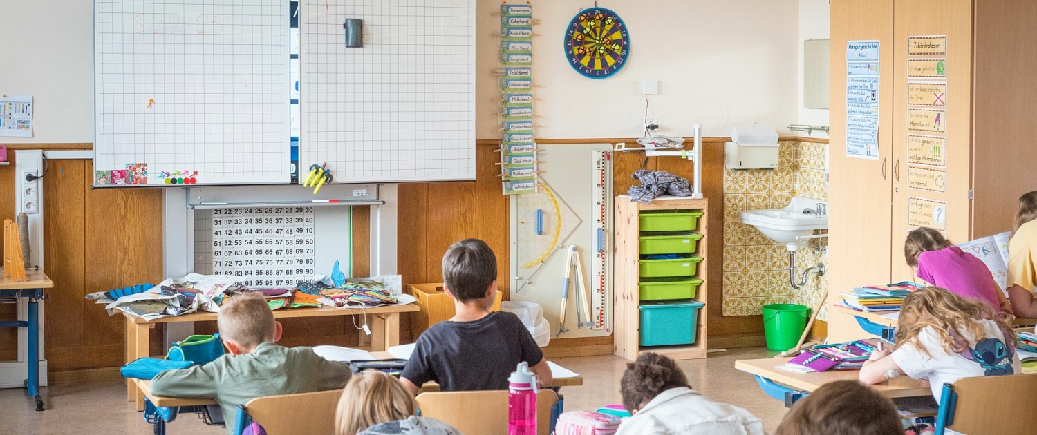 Foto in der Grundschule Wolterdingen