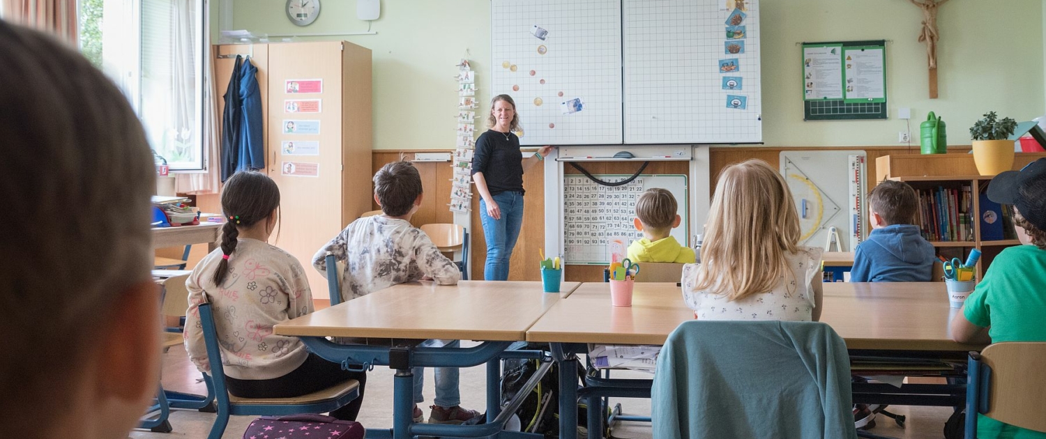Foto in der Grundschule Wolterdingen