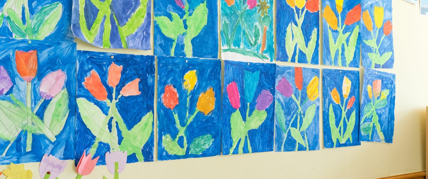 Foto in der Grundschule Wolterdingen