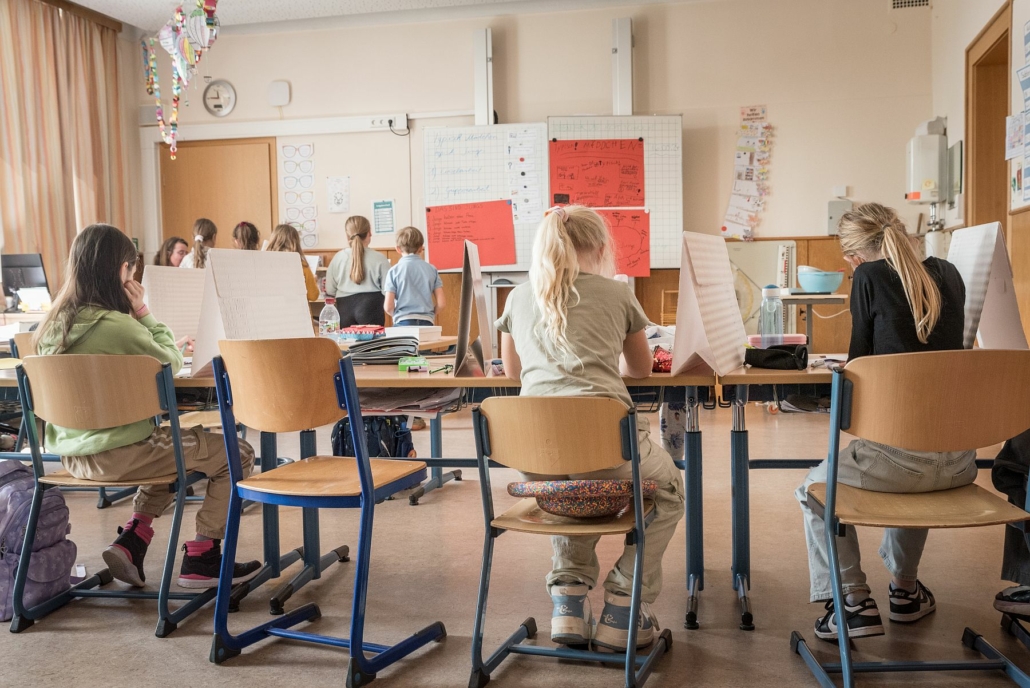 Foto in der Grundschule Wolterdingen